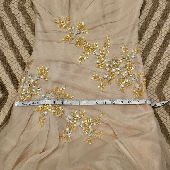 The Anjolique Wedding dress Champagne in 8 NWT - Picture 7 of 10